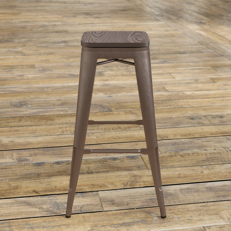 Christie Solid Wood Stool (Set of 2)