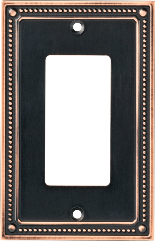Classic Beaded 1-Gang Rocker Wall Plate (Set of 3)