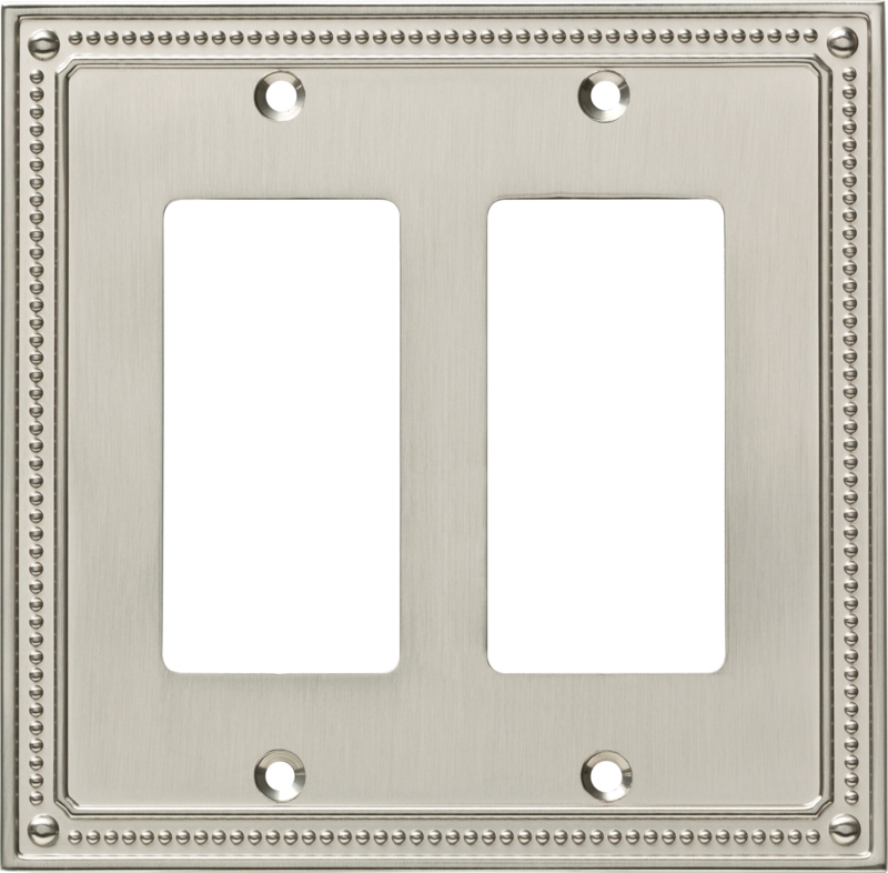 Classic Beaded 2-Gang Rocker Wall Plate