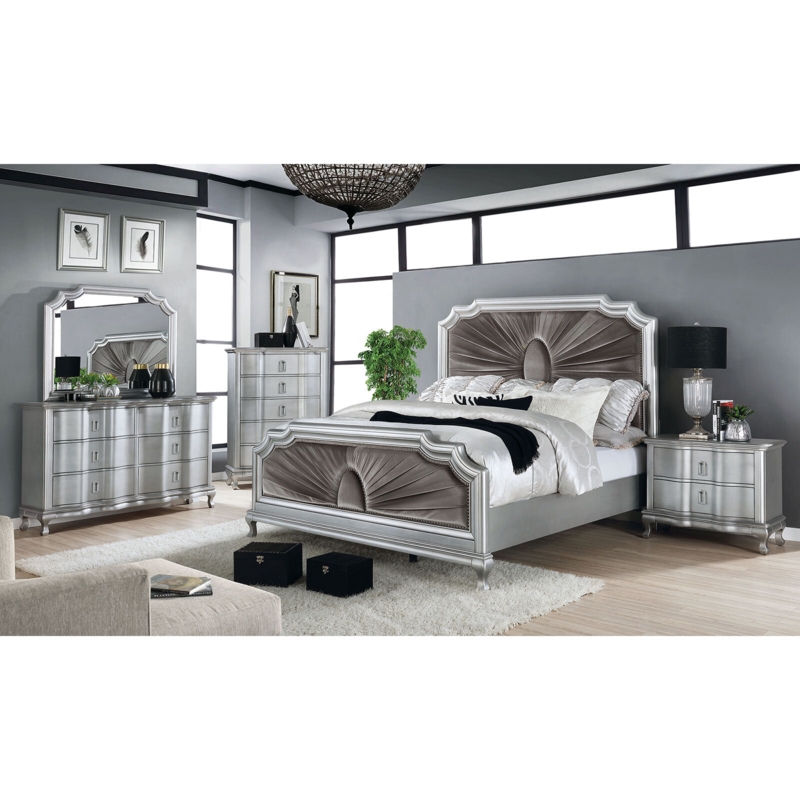 Crass Upholstered Platform Configurable Bedroom Set