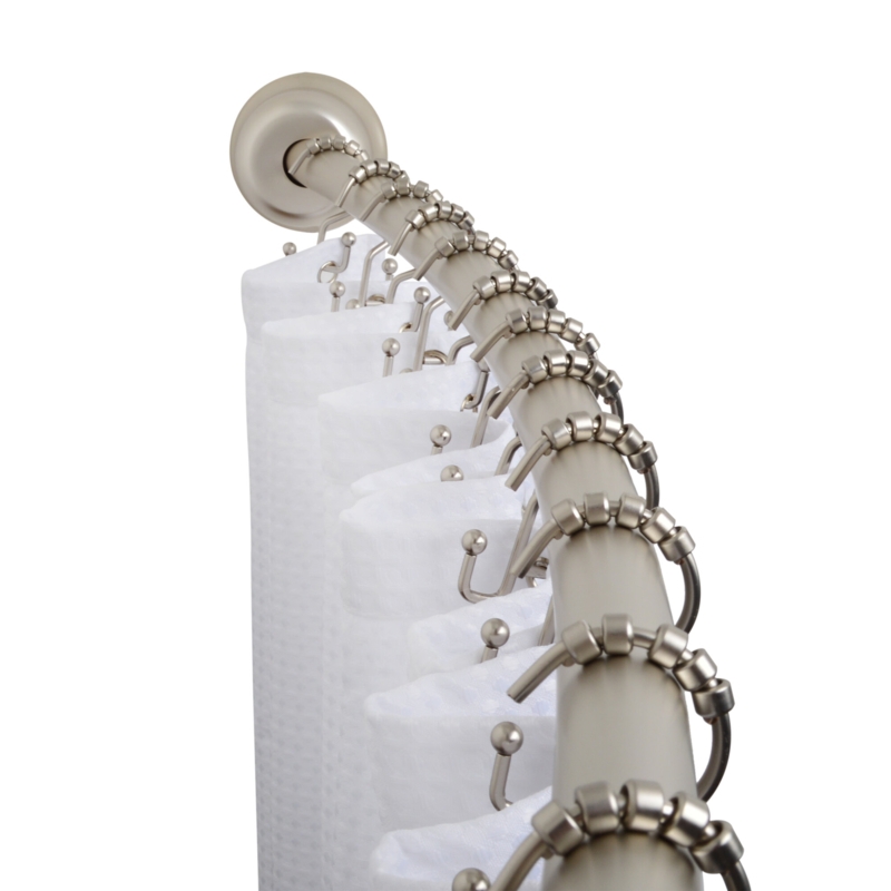 Curved Fixed Shower Curtain Rod
