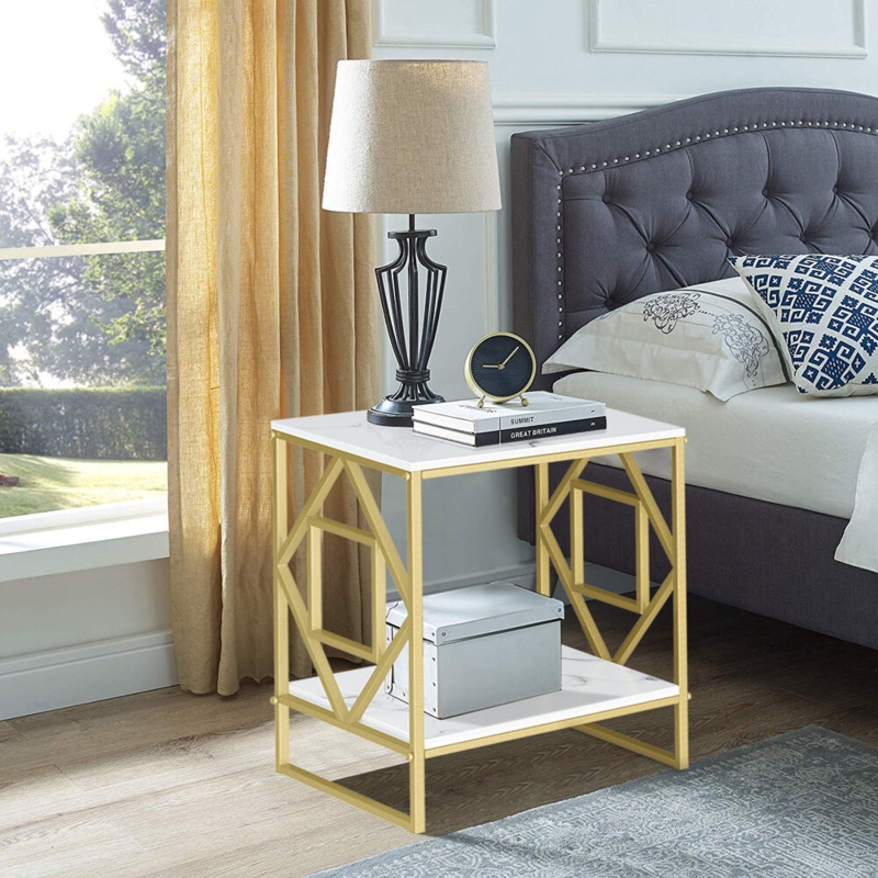 Dartanna 23.0315" Tall Frame End Table