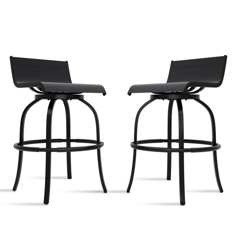 Daythan Metal Outdoor 32'' Bar Stool