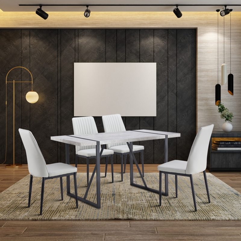 Demaya 5 - Piece Double Pedestal Dining Set