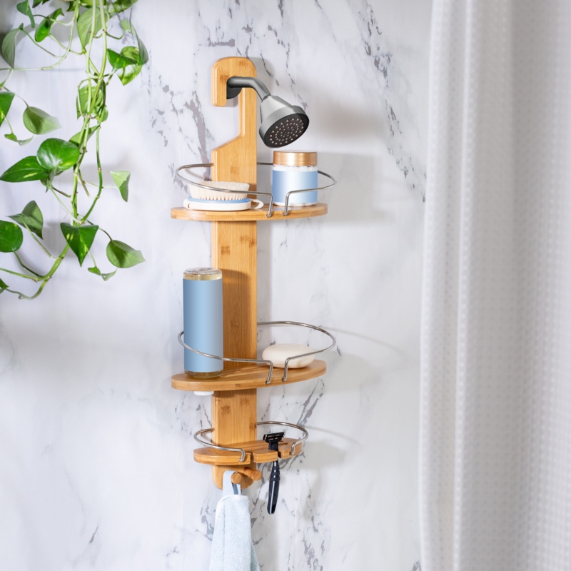 Dravin Hanging Bamboo Shower Caddy