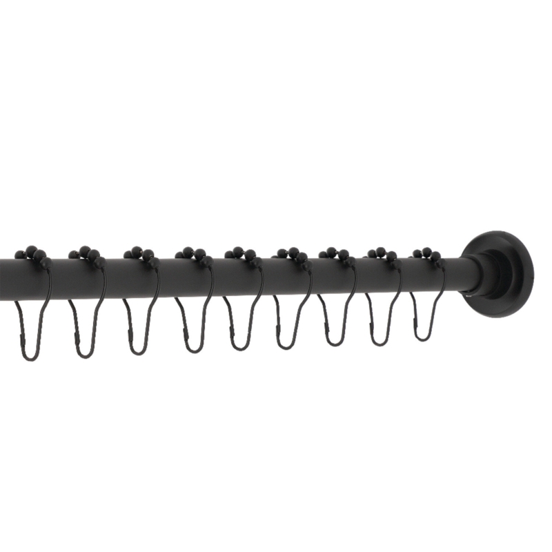Edenscape 72" Adjustable Straight Fixed Shower Curtain Rod