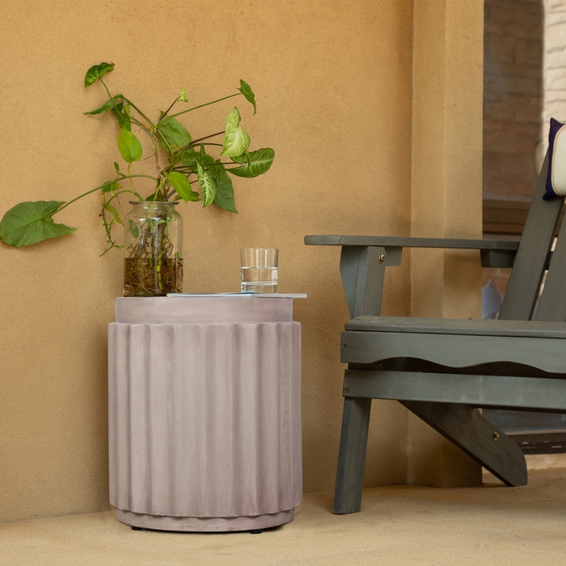 Elixabete Drum End Table