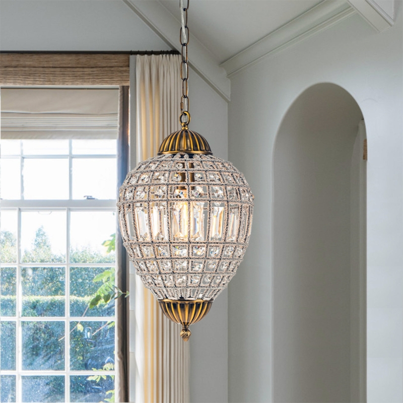 Ennu Crystal Globe Chandelier