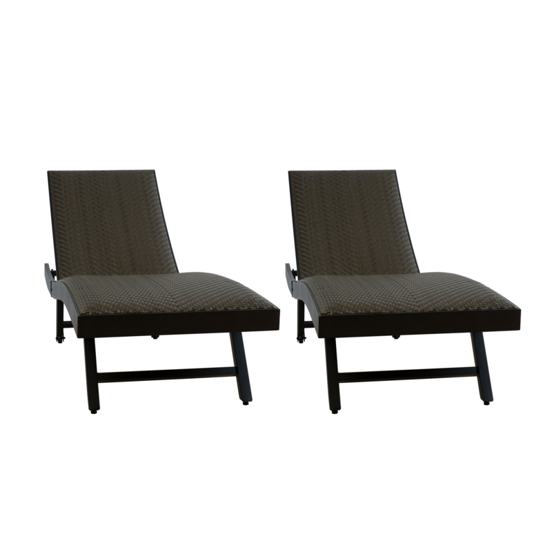 Enosburgh Outdoor Wicker Chaise Lounge