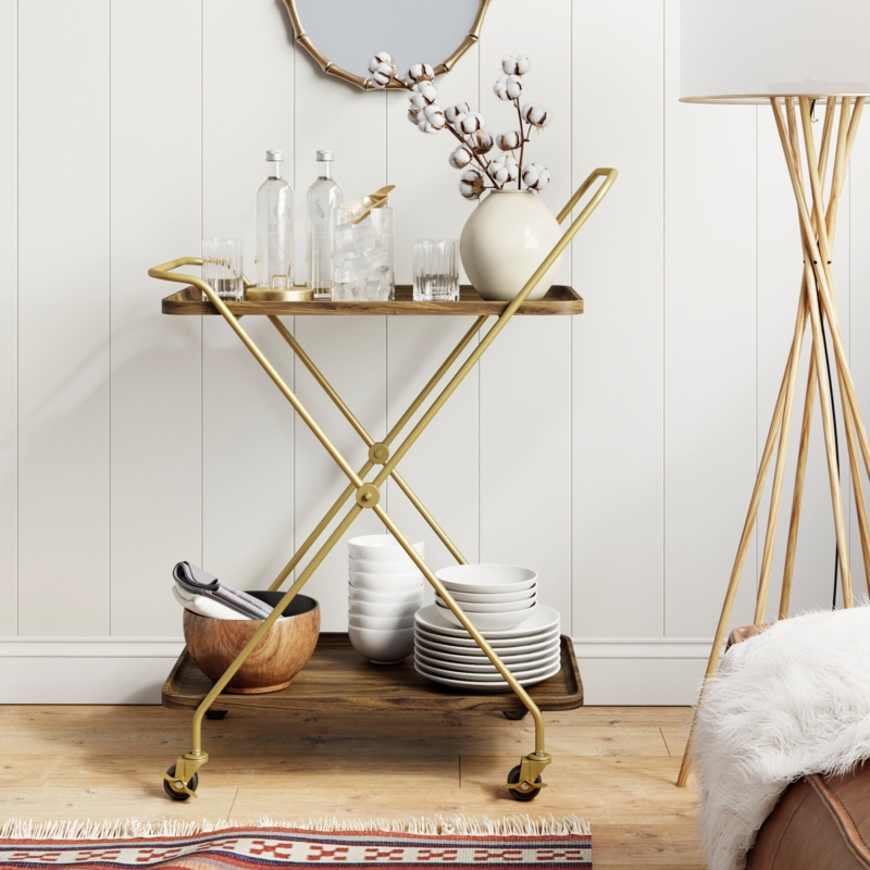 Fairport Metal Bar Cart