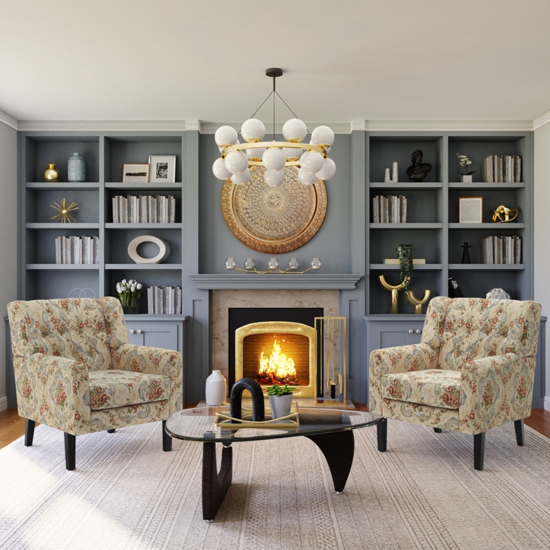 Fazaley Accent Chair, Upholstered Reading Chair