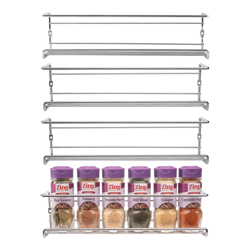 Filton Stainless Steel Spice Rack (Set of 4)