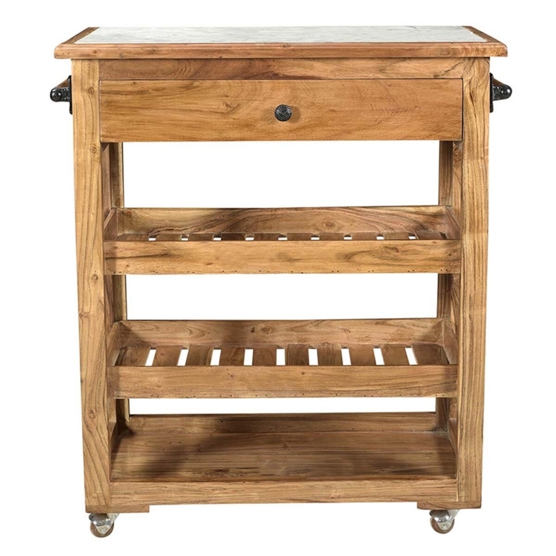 Forteau Marble Kitchen Cart