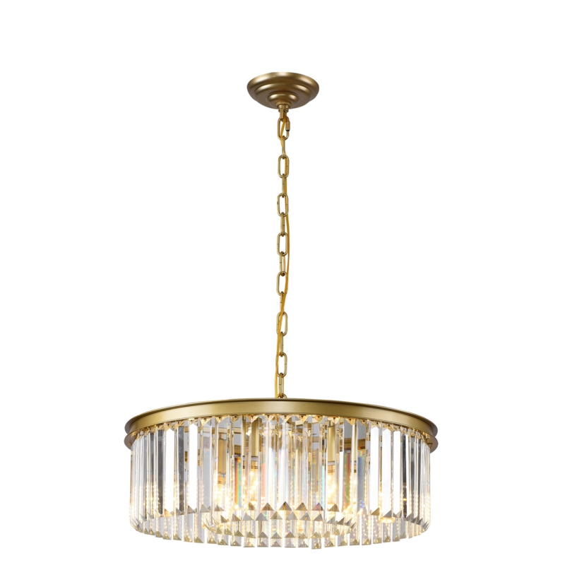 Geboe 6 - Light Crystal Dimmable Drum Chandelier