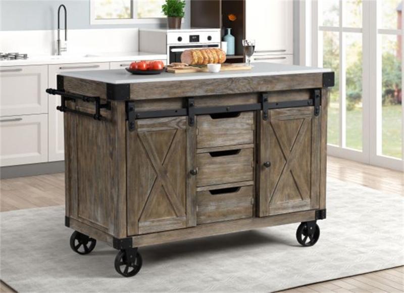 Gehad Marble Kitchen Island