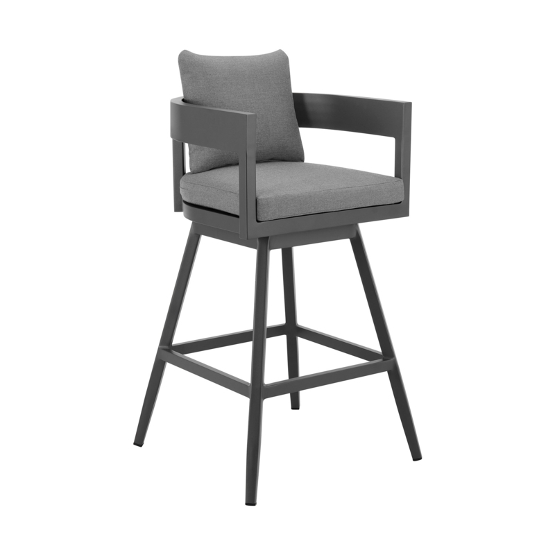 Gilda Metal Outdoor Stool with Cushion