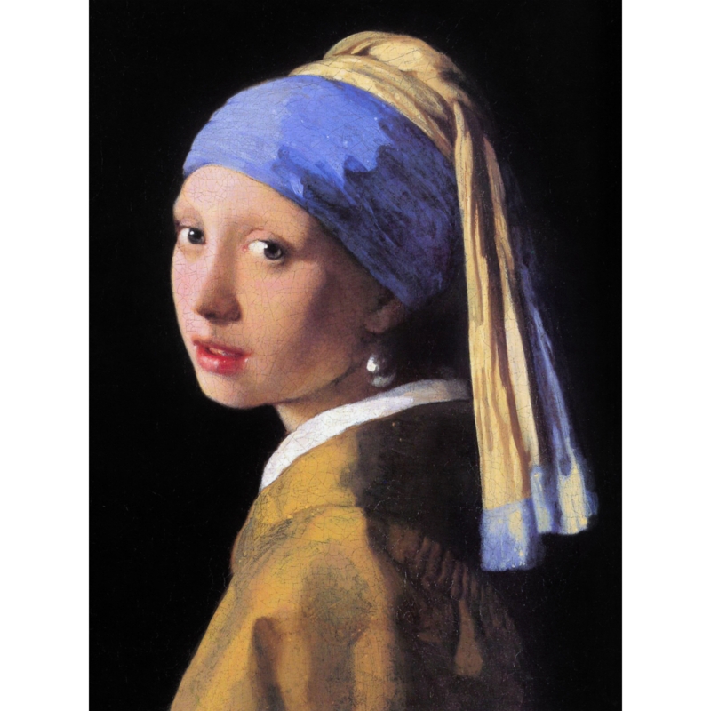 Girl with a Pearl Earring by Johannes Vermeer - Painting on Wrapped Canvas