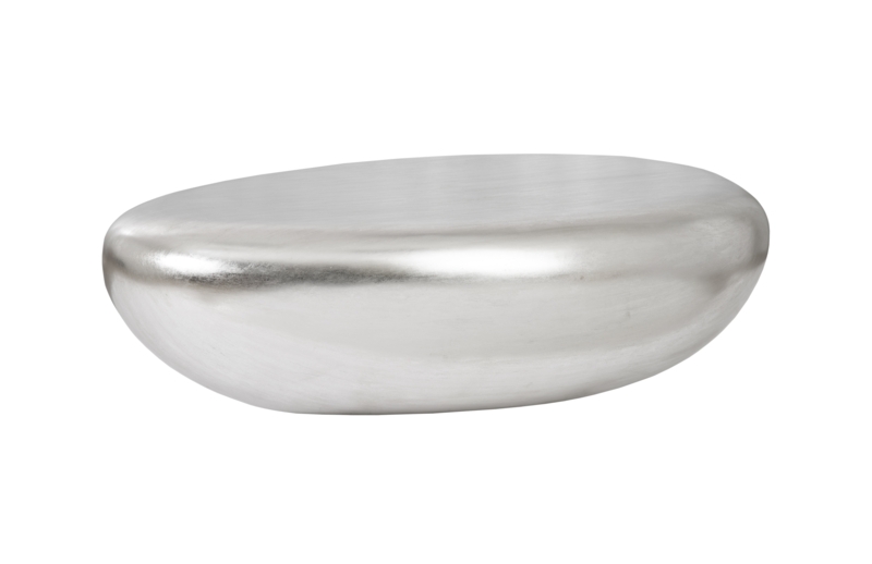 Gold Leaf River Stone Coffee Table