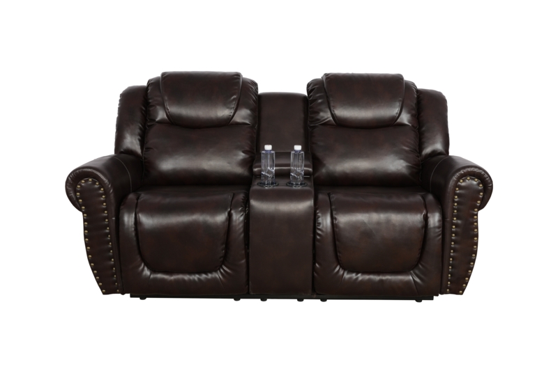 Gordon Faux Leather Home Theater Seating