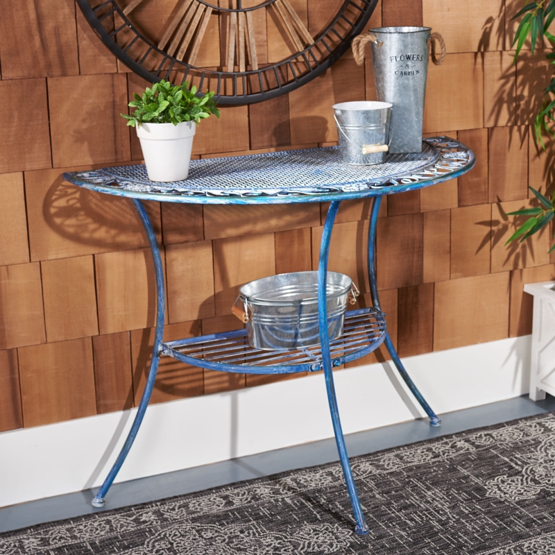 Graddy 31.5" Outdoor Half Moon Console Table