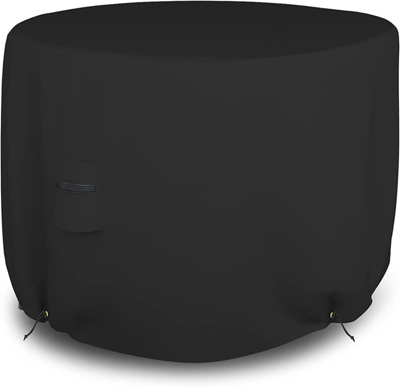 HeavyDuty Outdoor Waterproof Round Table Cover,Patio UV Resistant all weather Protection Table Cover