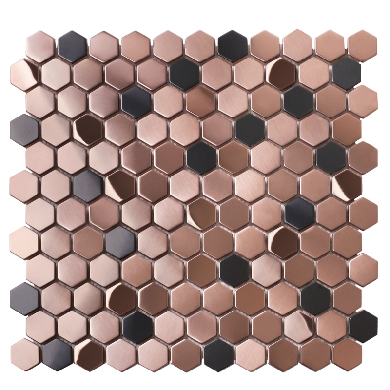 Hexagon Metal Look Wall & Floor Tile