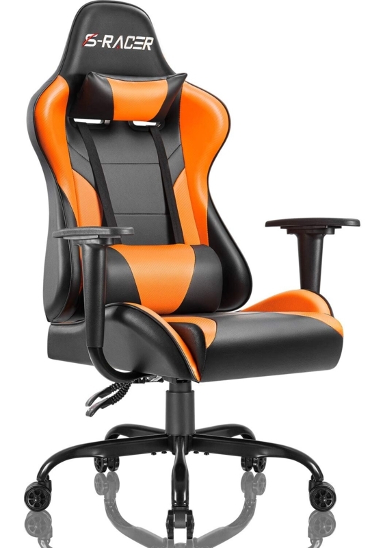 Homall Adjustable Reclining Ergonomic Faux Leather PC & Racing Game Chair