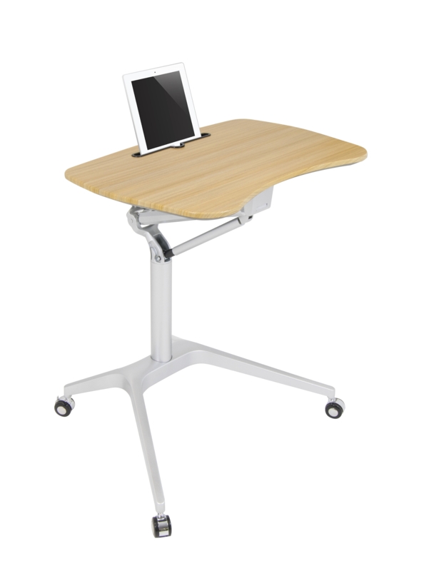 Inice 41.25'' H x 30'' W Laptop/Computer Cart Or Stand with Wheels