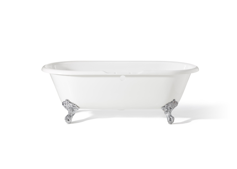 Janade 61'' x 31'' Freestanding Soaking Cast Iron Bathtub