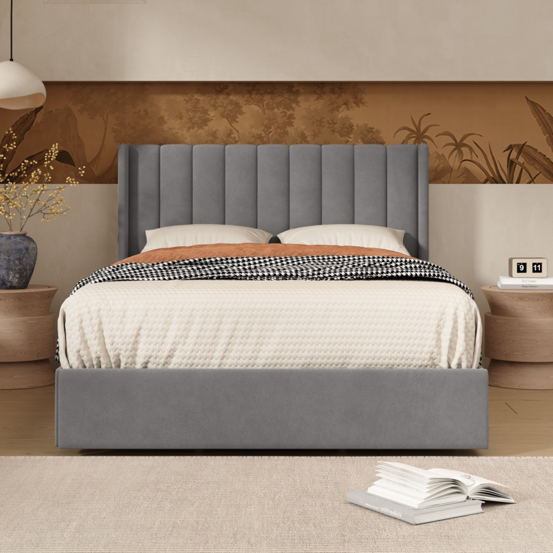 Jeilyn Upholstered Platform Drawer Storage Bed