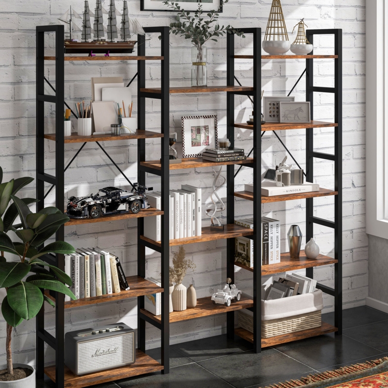 Johnclif Steel Etagere Library Bookcase
