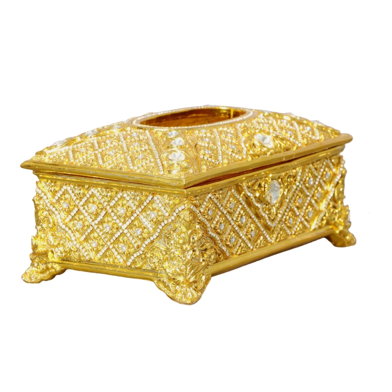 Jyena European Elegance Jeweled Tissue Box Cover