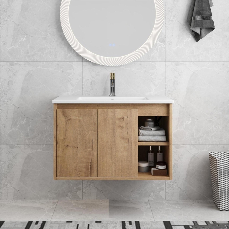 Kaion 30'' Single Bathroom Vanity with Ceramic Top