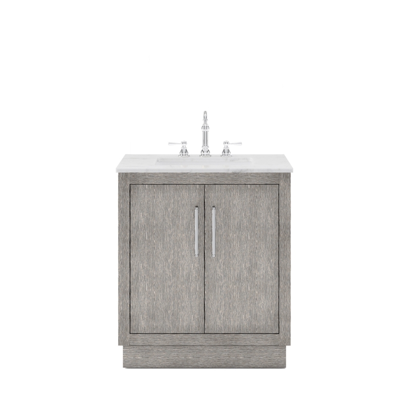 Kamila 30'' Single Bathroom Vanity with Marble Top