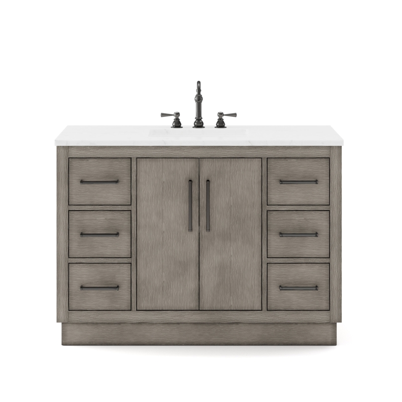 Kamila 48'' Single Bathroom Vanity with Stone Top