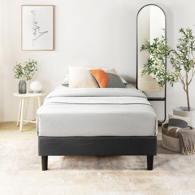 Kirwin Upholstered Metal Platform Bed