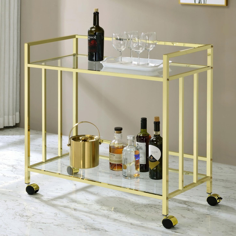 Kornel Metal Bar Cart