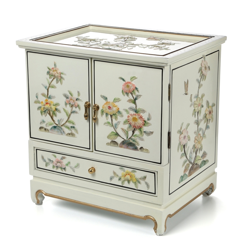 Lacquer White Empress Jewelry Box
