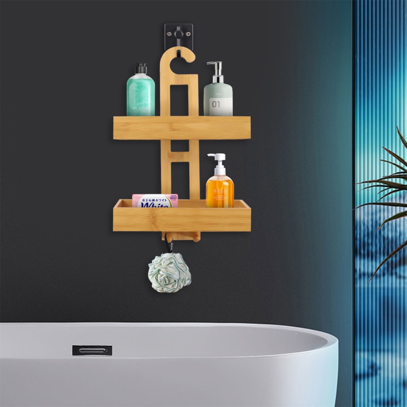 Leller Hanging Bamboo Shower Caddy