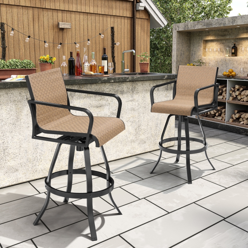 Lisandra Aluminum Outdoor 29.72'' Bar Stool