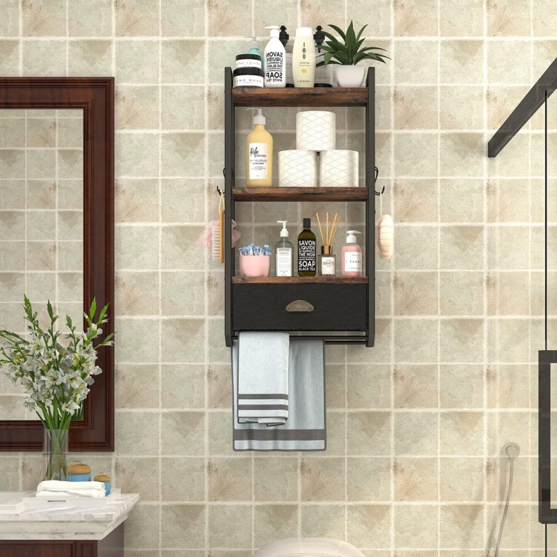 Louisa 2 Wall Towel Rack