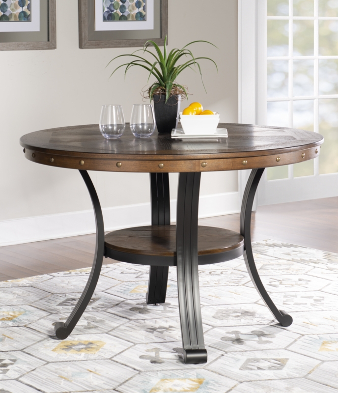 Luker 45" Round Wood Dining Table