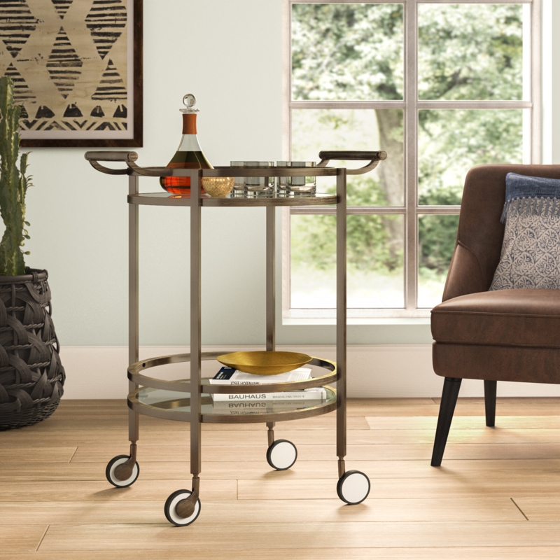 Mahoning Metal Bar Cart