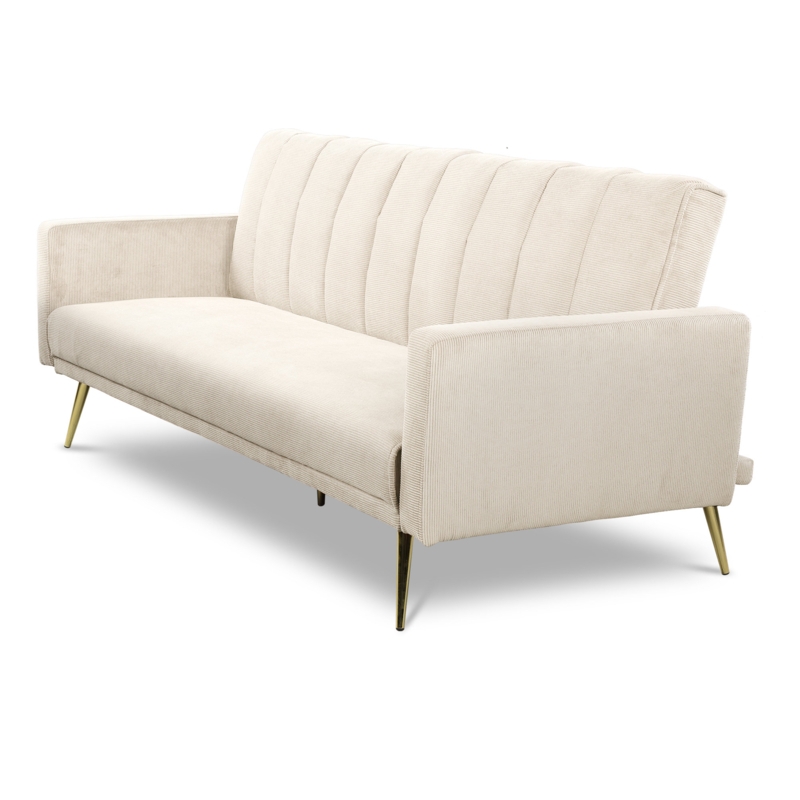 Manolo 78'' Velvet Tufted Convertible Sofa