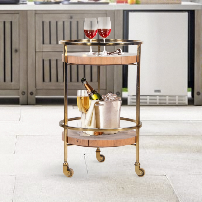 Marlay Metal Bar Cart
