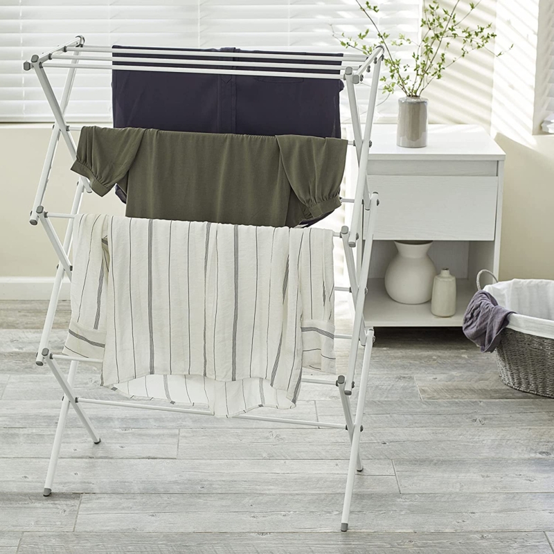 Meghan Metal Foldable Accordion Drying Rack