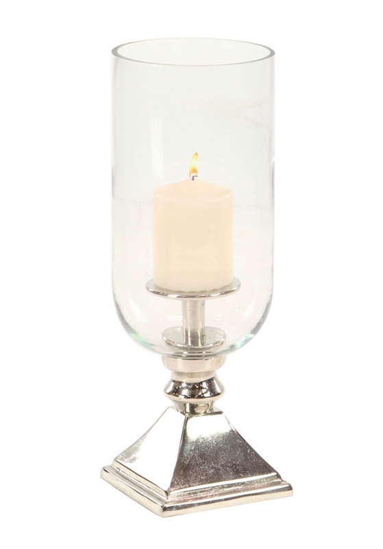 Modern 18'' H Metal Tabletop Hurricane