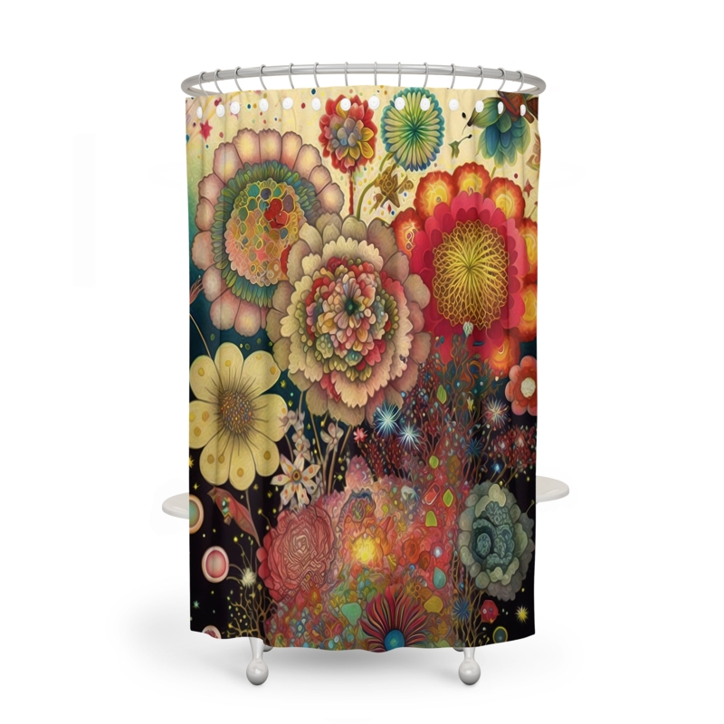 Mohanned Floral Shower Curtain