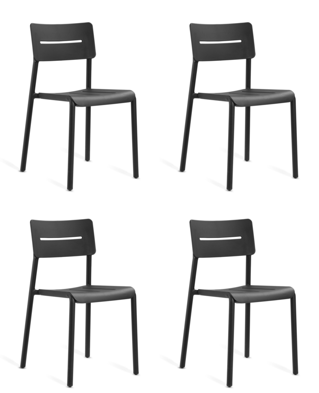 Outo Outdoor & Indoor Stackable Chair (Set of 4)
