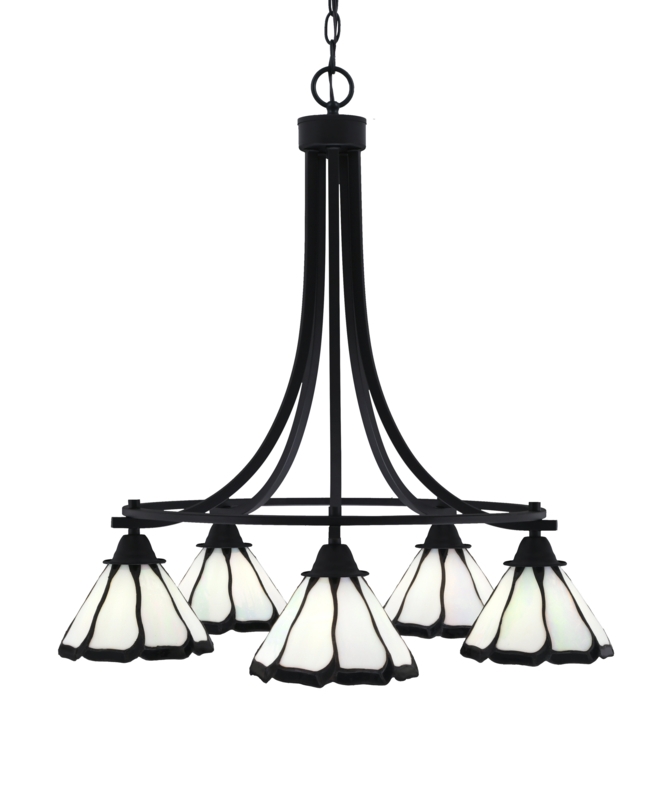 Paramount 5 - Light Dimmable Wagon Wheel Chandelier